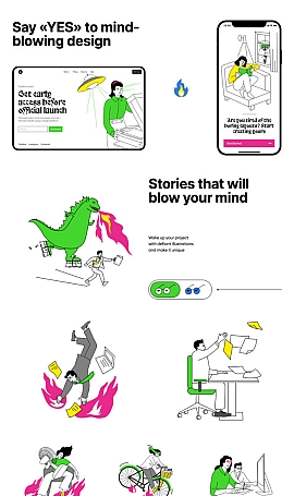 免费插画,将唤醒任何项目的独特情绪