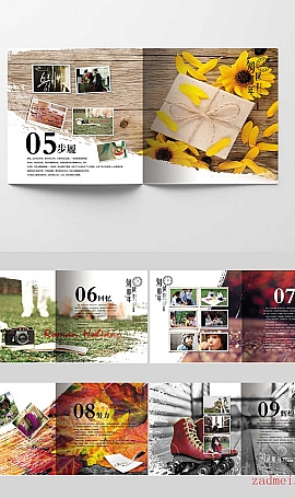 毕业纪念相册设计PSD模板