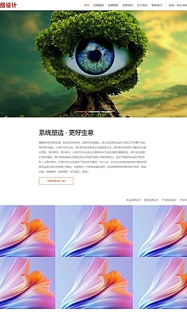 品牌策划设计公司网站模板 网络设计公司网站源码下载