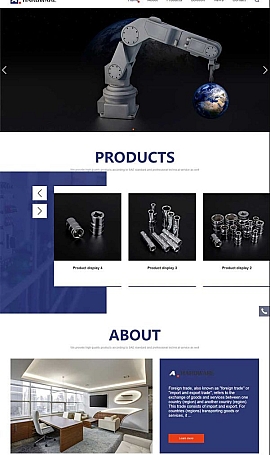 五金机械设备英文外贸网站源码下载