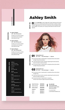 个人简历psd模板