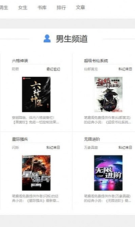 狂雨小说网站系统软件模版带数据采集规则网站源码