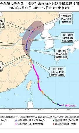 梅花今夜将再登山东沿海